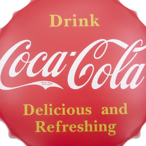 Coca Cola（コカコーラ） ブリキ看板 ボトルキャップ メタルサイン