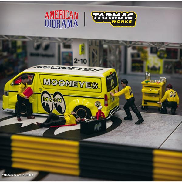 ターマックワークス ムーンアイズ メカニック フィギュア 6点セット 1/64 Tarmac Works 1:64 MOONEYES Mechanic Figures Set Mechanic アメリカン雑貨｜funandfunny｜09