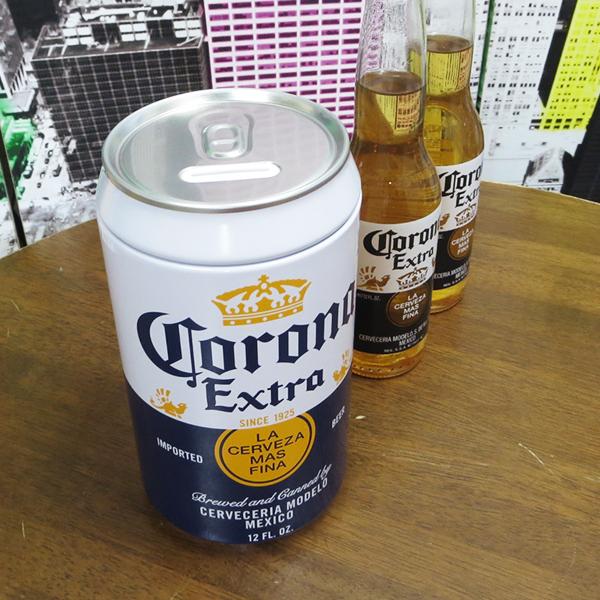 コロナビール ブリキ 缶バンク 缶の貯金箱 グッズ 24本 瓶