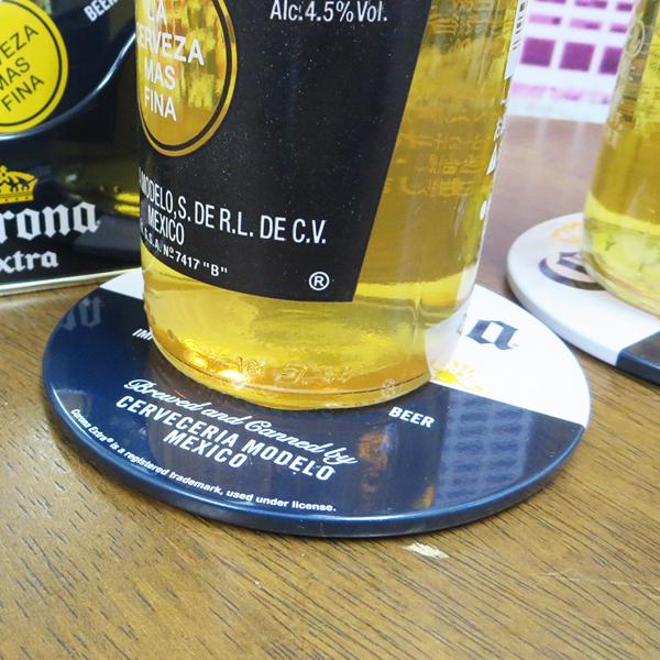 コロナビール コースター6枚セット 収納トレイ付き グッズ 缶 24h本