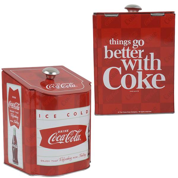 ビンテージ ティン缶 キャニスター3点セット Coca Cola（コカコーラ） ティン コンテナー 3点セット キャニスター
