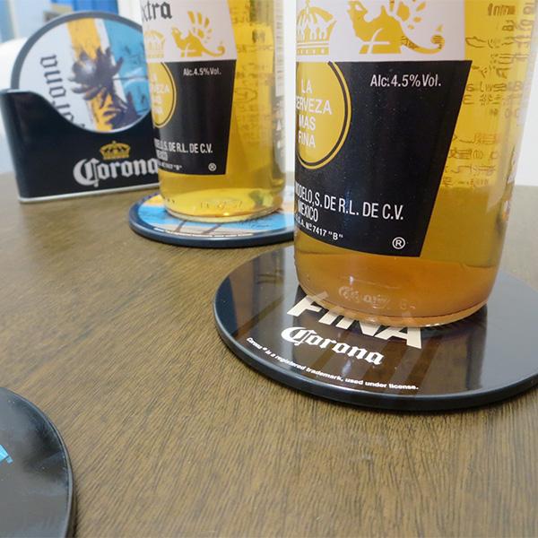 コロナビール コースター セット 6枚 収納トレイ付き 西海岸 ビール