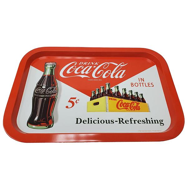 Coca Cola（コカコーラ） レクタングル ティン トレイ W345/D13/H235mm