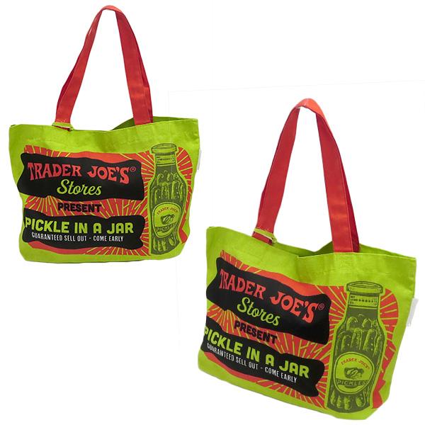 TRADER JOE'S（トレーダージョーズ） エコバック グリーン キャンバス