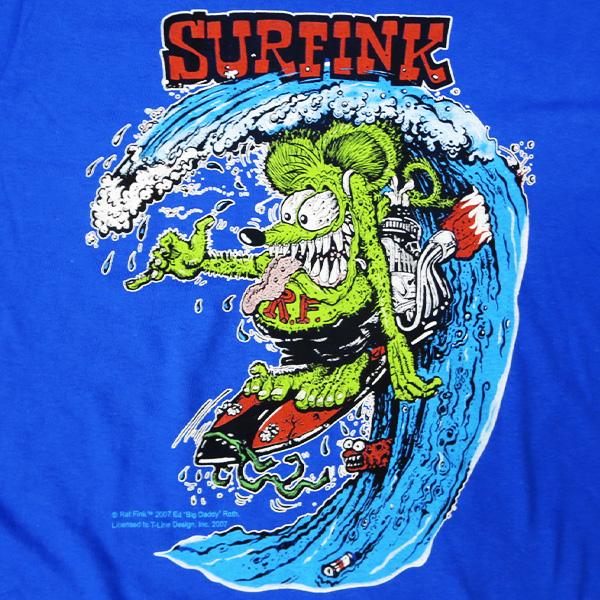 RAT FINK（ラットフィンク） Tシャツ RAT FINK SURFINK メンズ 半袖 t