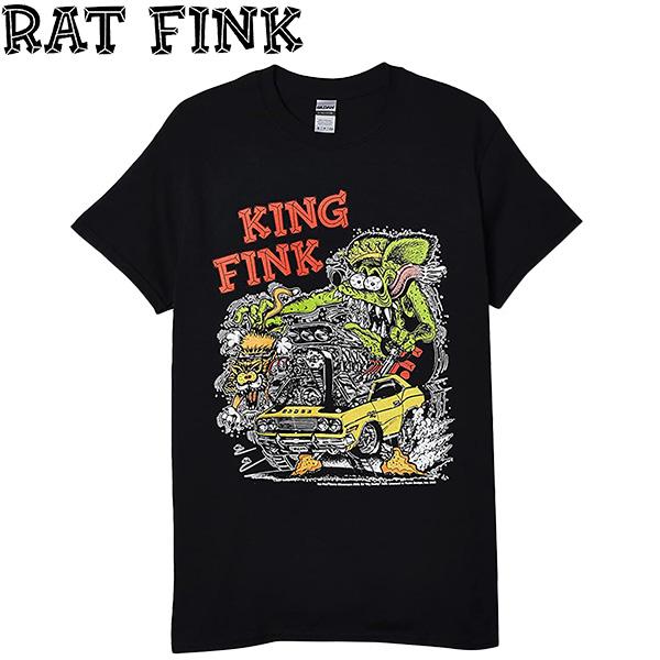 RAT FINK（ラットフィンク） Tシャツ KING FINK メンズ 半袖 tシャツ 