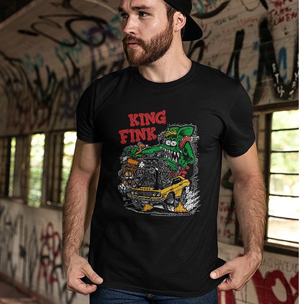 RAT FINK（ラットフィンク） Tシャツ KING FINK メンズ 半袖 tシャツ 
