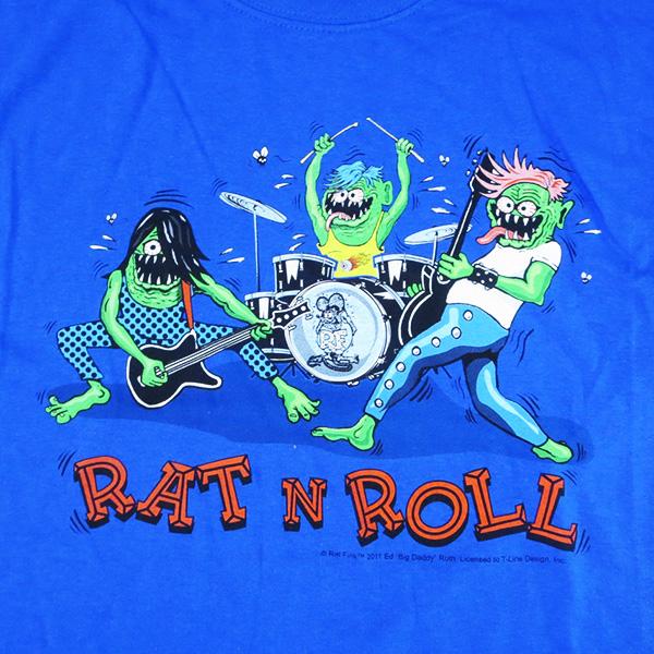 RAT FINK（ラットフィンク） Tシャツ RAT N ROLL メンズ 半袖 tシャツ 
