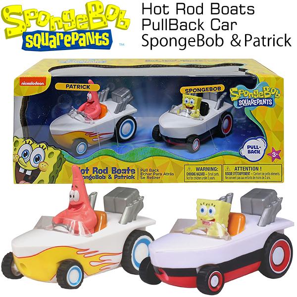 スポンジボブ パトリック ミニカー ホットロッドボード プルバックカー