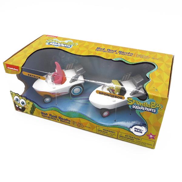 スポンジボブ パトリック ミニカー ホットロッドボード プルバックカー