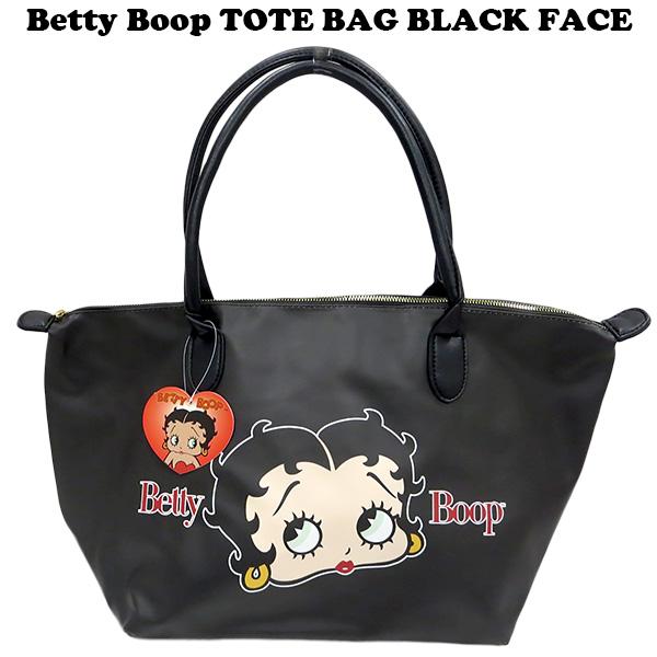 BETTY BOOP ベティブープ バッグ トートバッグ 黒 顔 ベティ
