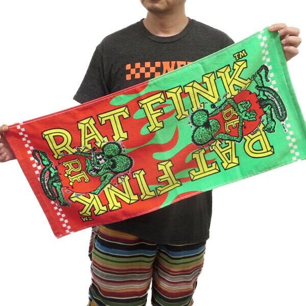 RAT FINK ラットフィンク タオル グッズ フェイスタオル 綿100