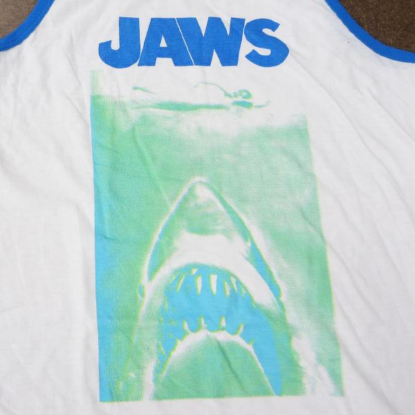 メンズ タンクトップ ジョーズ ホワイト アメリカSサイズ TANK TOP