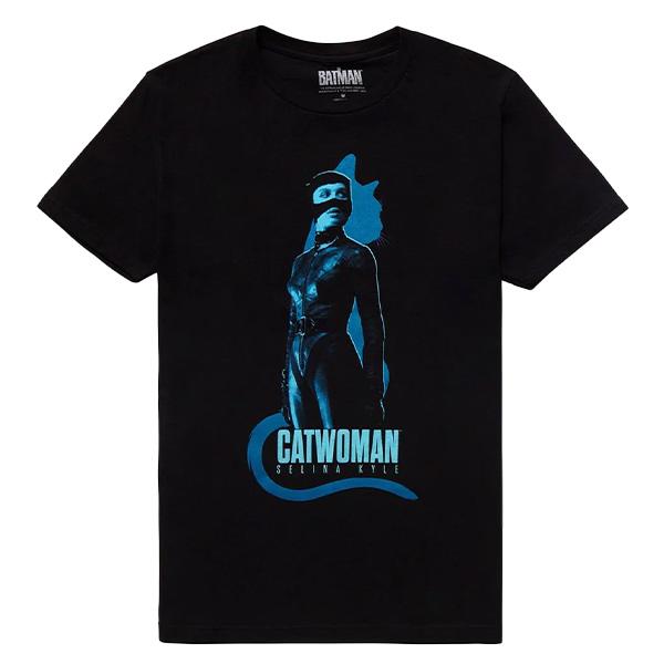 バットマン キャットウーマン Tシャツ メンズ 半袖 tシャツ アメカジ アメリカンサイズ L The Batman Catwoman ブラック 黒 ゆったり 綿 100 30代 40代｜funandfunny｜02