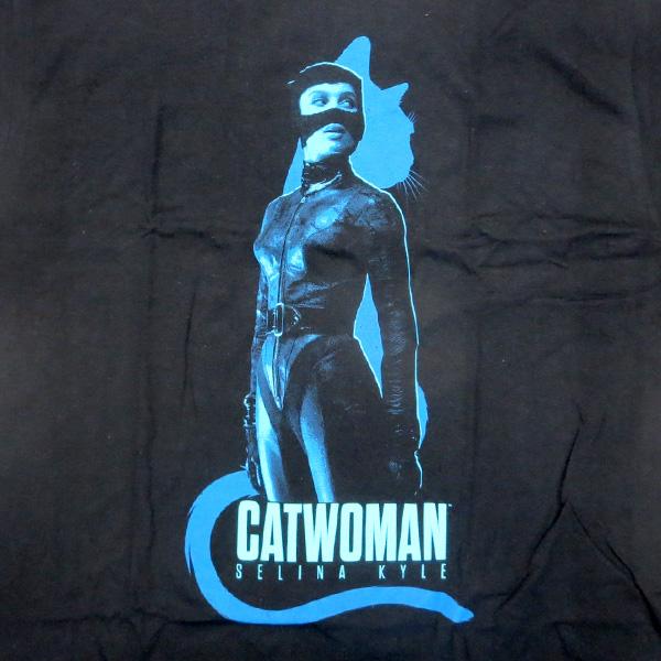 バットマン キャットウーマン Tシャツ メンズ 半袖 tシャツ アメカジ アメリカンサイズ L The Batman Catwoman ブラック 黒 ゆったり 綿 100 30代 40代｜funandfunny｜04