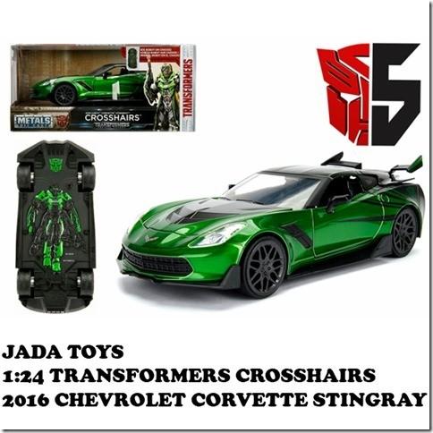 JADATOYS 1/24 TRANSFORMERS CROSSHAIRS 2016 CHEVROLET CORVETTE STINGRAY【トランスフォーマー クロスヘアーズ 】【ダイキャストミニカー】｜funandfunny