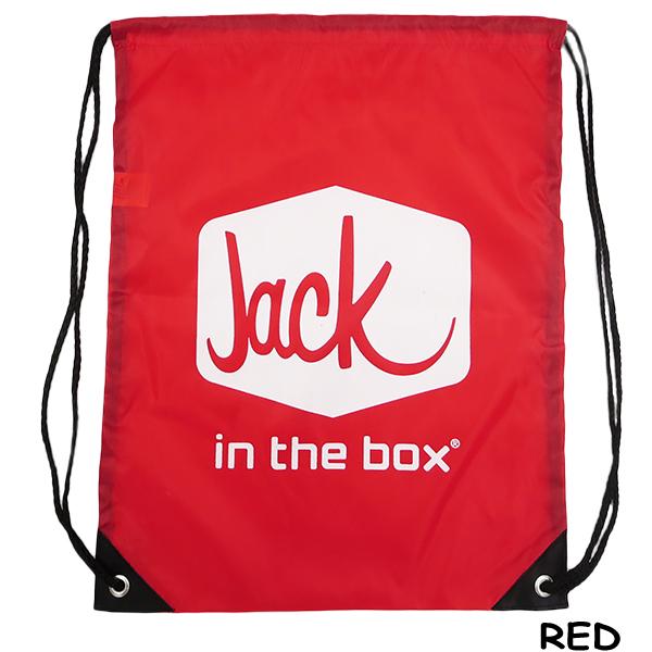 【Jack in the box】SNAP BAG ジャックインザボックス スナップバッグ ナップサック ホワイト レッド アメリカ企業