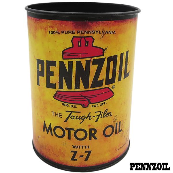 デスクトップ サイン カン スタンド 【PENNZOIL/TEXACO】オイル缶 収納