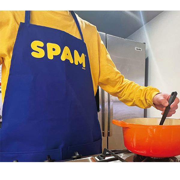 スパム エプロン グッズ 全2色 SPAM APRON キャラクター メンズ 男性用