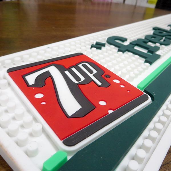 バーマット 7UP セブンアップ グラスマット おしゃれ ラバー