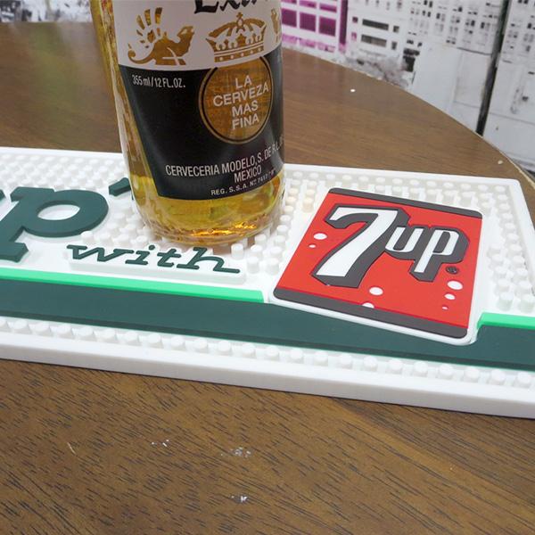 バーマット 7UP セブンアップ グラスマット おしゃれ ラバー