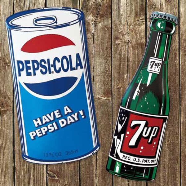 PEPSI ペプシ ブリキ看板 CAN HAVE A DAY ! エンボス メタルサイン 