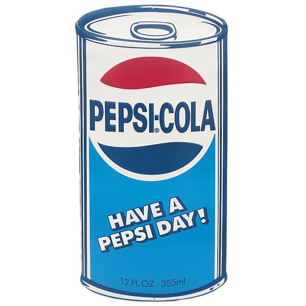 PEPSI ペプシ ブリキ看板 CAN HAVE A DAY ! エンボス メタルサイン 