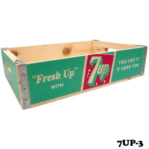 7UP セブンアップ 木箱 収納ボックス ウッドクレート PEPSI アメリカン