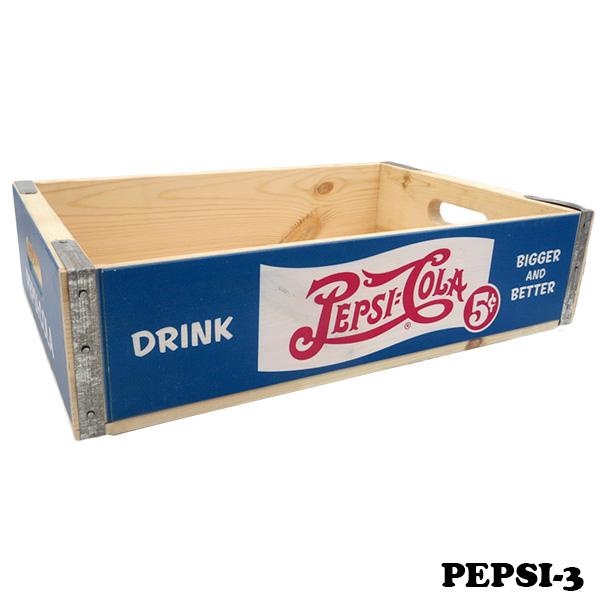 インテリアに◎【vintage】PEPSI ペプシ 木箱 2個セット AS-IS Vintage PEPSI Cola Crate Wood Box Antique ビンテージ