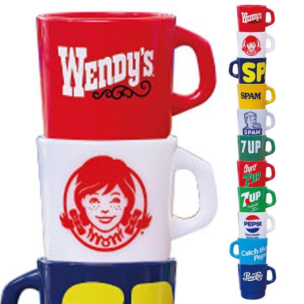 ウェンディーズ WENDY'S スタッキング マグカップ プラスチック