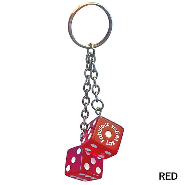 ツイン ダイス キーホルダー サイコロ 蓄光 夜光 キーリング キー