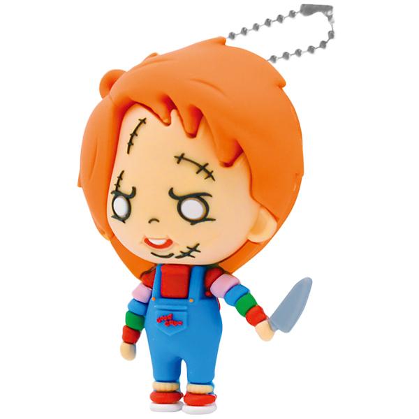 CHUCKY チャッキー ラバーマスコット 2個アソートセット チャイルドプレイ チャッキーキーチェーン ホラー キャラクター 人形 チャッ
