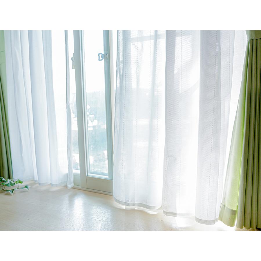 遮熱 レースカーテン 2枚組 遮熱に特化したレースカーテン 幅100cm×丈108~198cm 遮熱でお部屋の温度対策 カーテンフック装着済み  遮熱レース2枚セット |  | 02