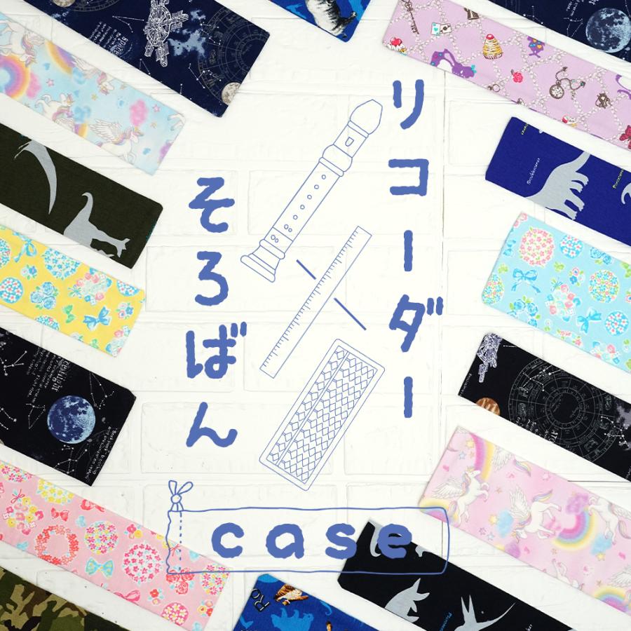小学校 リコーダー 30cm定規 そろばん ケース 選べる15カラー ものさし