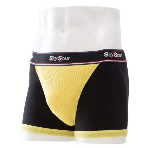 スカイサワー ふんどしパンツ ボクサータイプ Bm ブラック イエロー メンズ ボクサーパンツ 蒸れないアンダーウェア 立体 綿 男性用 Bm3 Skysourふんどしパンツ Yahoo 店 通販 Yahoo ショッピング