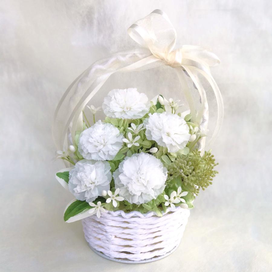 プリザーブドフラワー仏花　かご活け　お供え花　お仏壇 枯れない仏花 仏花 プリザーブドフラワー お仏壇 神棚 お供え かご