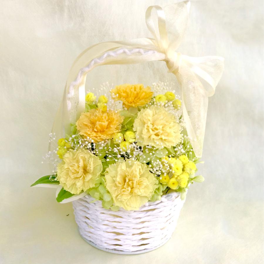 プリザーブドフラワー仏花　かご活け　お供え花　お仏壇 枯れない仏花 仏花 プリザーブドフラワー お仏壇 神棚 お供え かご