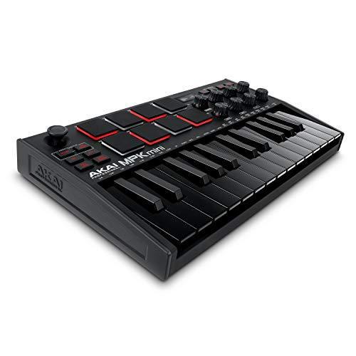 Akai Pro 黒 Mk3 Mini Mpk ベロシティ対応8パッド音楽制作ソフト 25鍵usb Midiキーボード キーボード 日本人気超絶の Themtransit Com