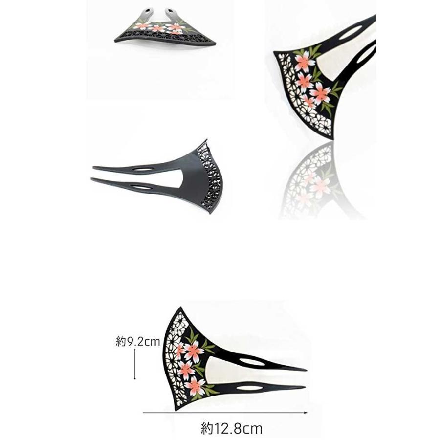 かんざし さくら柄 Sakura挿すだけカンタン和風ヘアスタイル 舞妓さん