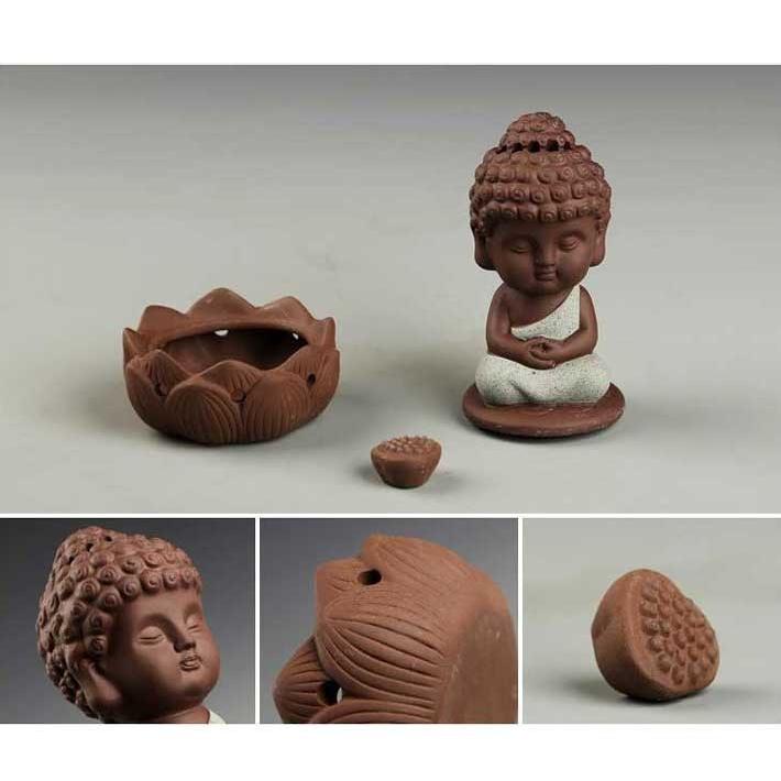 倒流香用 禅 香炉 仏陀 ブッダ 瞑想仏陀 エネルギーワーク 幻想的 煙