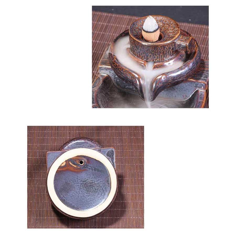 倒流香用 石臼 瞑想仏陀 エネルギーワーク 幻想的 煙 倒流香 香炉