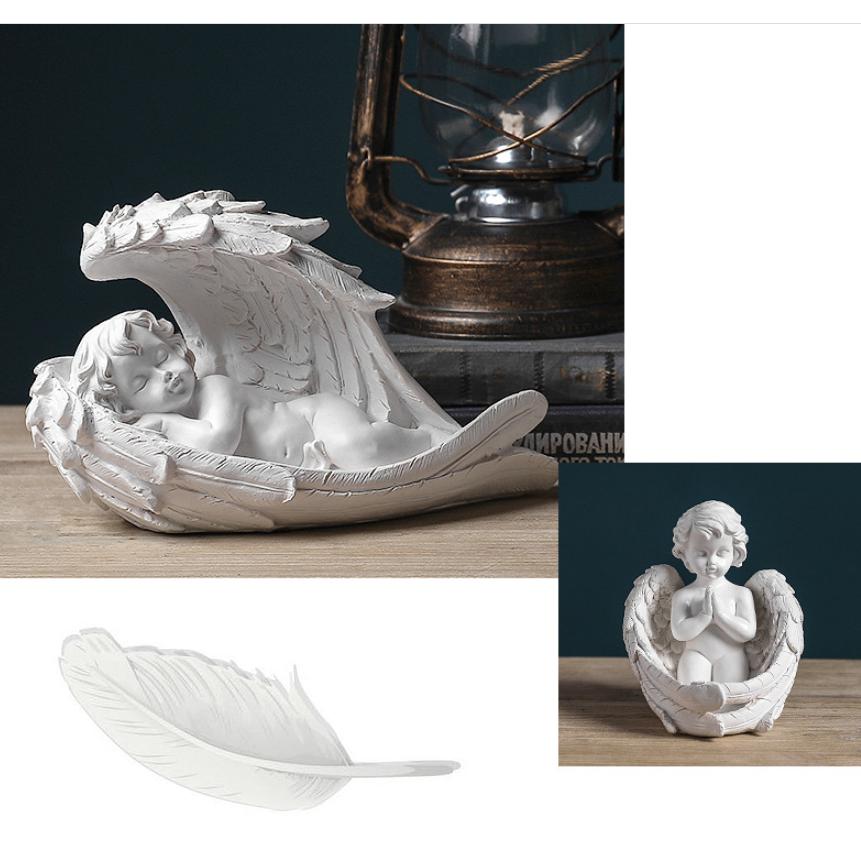 天使の小物入れ インテリア 置物 アクセサリー入れ 空間浄化