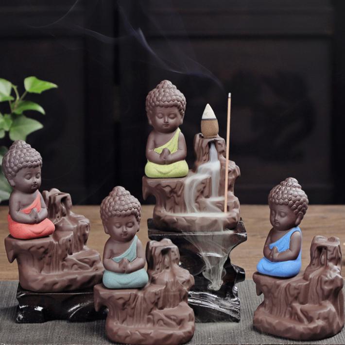 香炉 倒流香とスティックお香両方にお使いいただけます。 禅 倒流香用