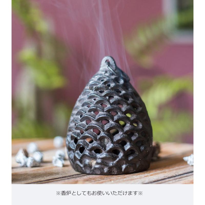 鋳鉄製松ぼっくり ランタン ランタン キャンドルランタン 鋳鉄製