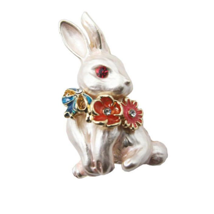 ブローチ うさぎ ブローチ 兎年 ブローチ 干支ブローチ 幸運モチーフ 開運 胸元のアクセント ストール留め |  | 05