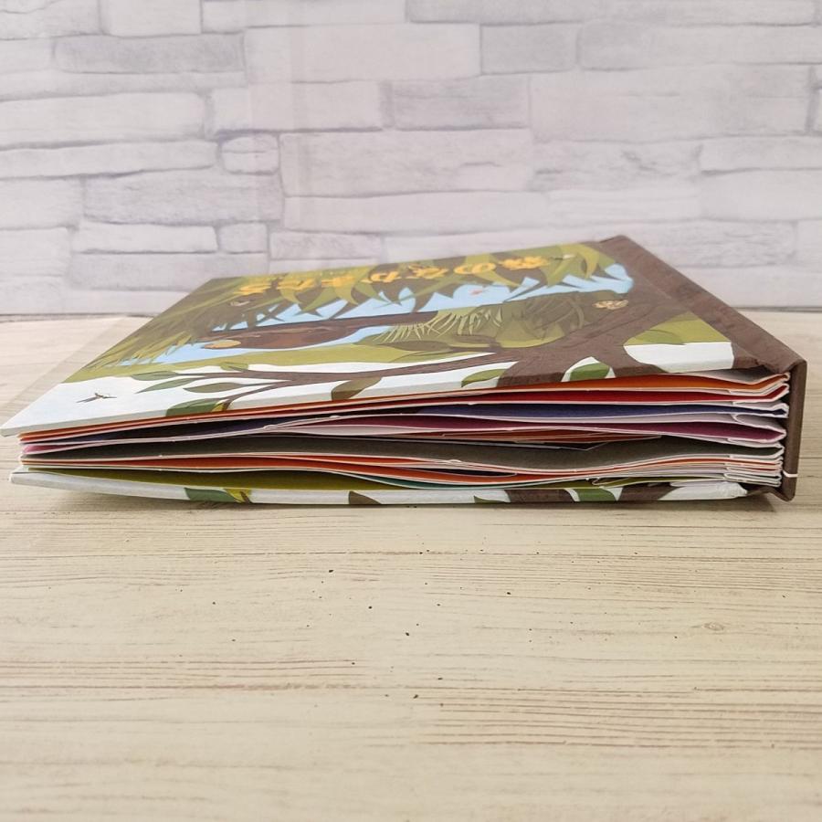 平成レトロ　ぽっかぽかの森のなかまたち　A6メモ　当時物　新品未使用 仕掛絵本[森のなかまたち とびだししかけえほん] ポップアップ 大日本