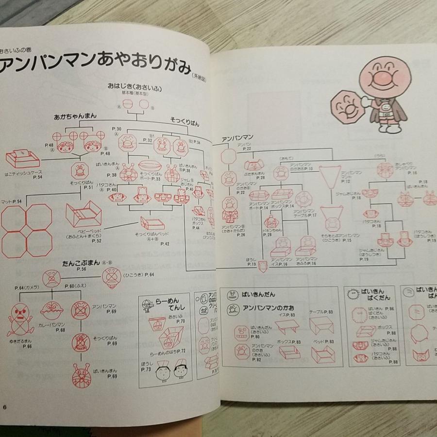 折り紙[アンパンマン あやおりがみ キャラクター・グッズ編 2冊セット