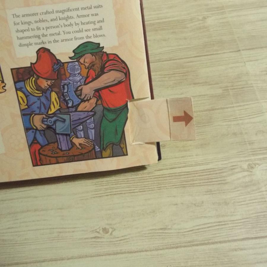 仕掛絵本[キャッスル Castle : Medieval Days and Knights（破損あり