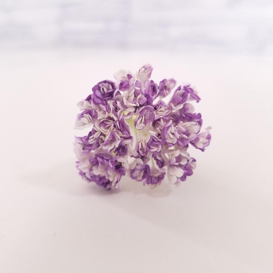 造花 ミニ ペーパークラフト シロツメクサ風 バイカラー 白 紫 直径約3 6mm 50本セット 手作り ハンドメイド アートフラワー Boko0460tzkx436 Funfunほうむず 通販 Yahoo ショッピング
