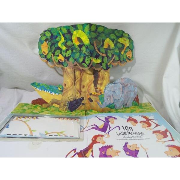 仕掛絵本[Ten Little Monkeys A Counting Storybook : With 10 Monkey
